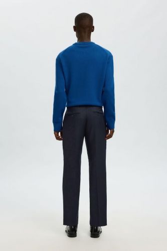 Pantalon bleu coupe droite SELECTED | Marine