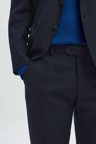 Pantalon bleu coupe droite SELECTED | Marine