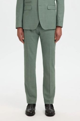 Selected  Homme pantalon Vert hommes (pantalon costume mint green - OASIS pants lin vert pale) - Marine | Much more than shoes