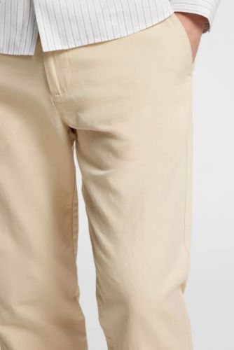 Selected  Homme pantalon Beige hommes (pantalon droit beige lin - MILES SUN LINEN) - Marine | Much more than shoes