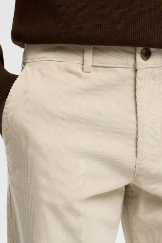 Pantalon beige en velours côtelés SELECTED | Marine