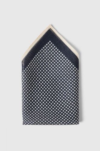 Selected  Homme mouchoir bleu/beige