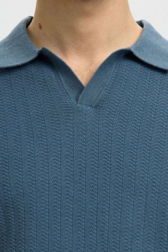 Polo bleu SELECTED | MARINE