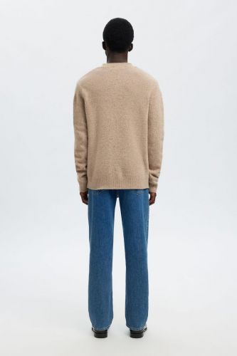 Pull en laine beige SELECTED | Marine