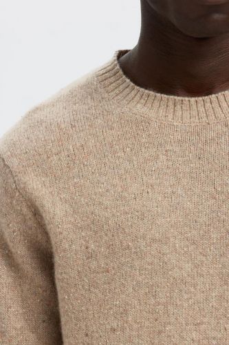 Pull en laine beige SELECTED | Marine