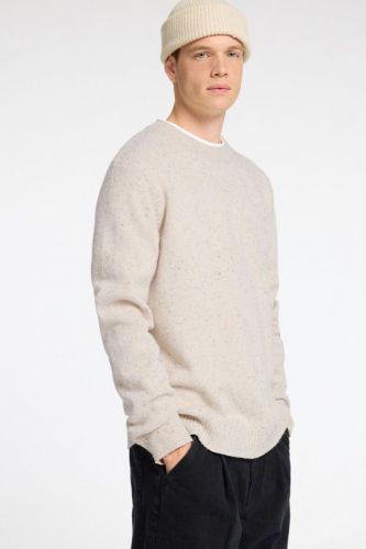 Pull beige moucheté SELECTED | Marine