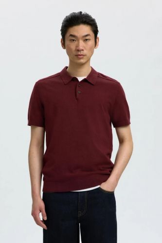 Selected  Homme polo Bordeaux
