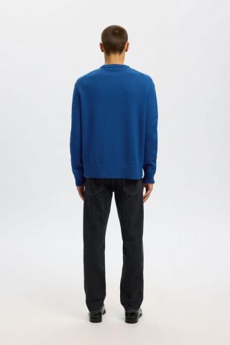 Pull bleu 100% laine SELECTED | Marine