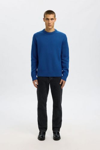 Pull bleu 100% laine SELECTED | Marine