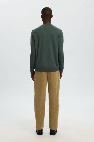 Pull vert 100% laine SELECTED | Marine