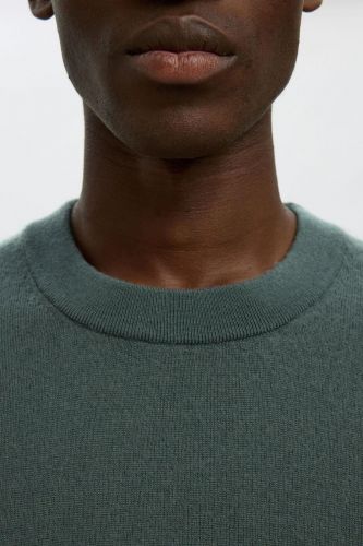 Pull vert 100% laine SELECTED | Marine