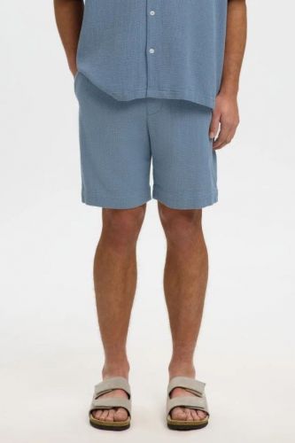 Selected  Homme short Bleu hommes (short cool uni bleu mirage - CAL REG blue mirage) - Marine | Much more than shoes