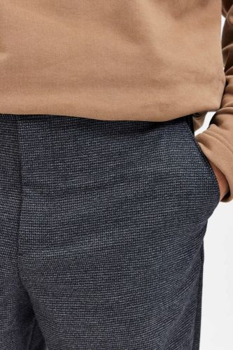 Pantalon gris à carreaux SELECTED | Marine