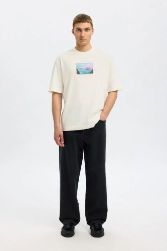 Selected  Homme tee-Shirt Ecru