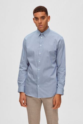 Selected  Homme chemise Bleu/blanc