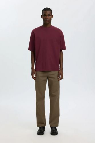 Selected  Homme tee-Shirt Bordeaux