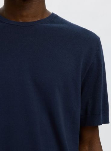 Selected  Homme tee-Shirt Bleu hommes (tshirt maille - TORINO navy) - Marine | Much more than shoes
