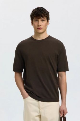 Selected  Homme tee-Shirt Brun
