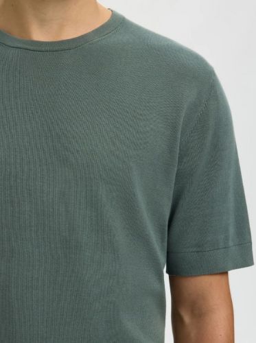 Selected  Homme tee-Shirt Vert hommes (tshirt maille vert balsam - TORINO balsalm green) - Marine | Much more than shoes