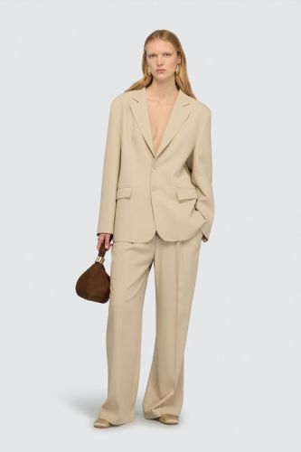 Semi Couture blazer Beige femmes (Blazer dos dentelle - I05 oversize loose) - Marine | Much more than shoes