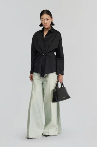 Chemise noire SEMI-COUTURE | Marine