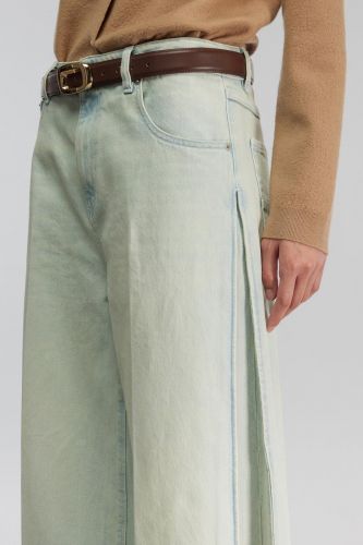 Jean délavage clair SEMI-COUTURE | Marine