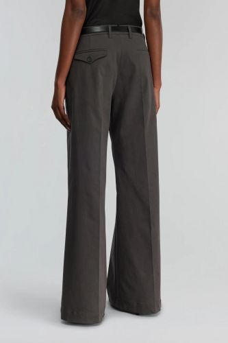 Pantalon en gabardine gris SEMI-COUTURE | Marine