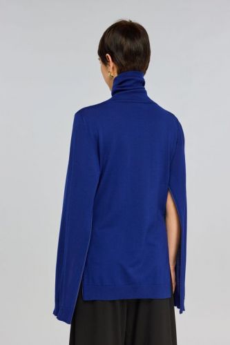 Semi Couture pull Bleu vif femmes (Pull ouverures tirettes - A10 Paulene bleu vif) - Marine | Much more than shoes
