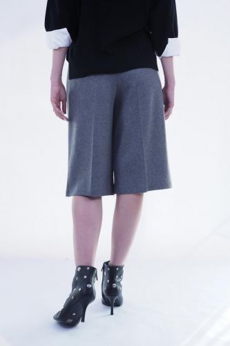 Bermuda en flanelle gris SEVENTY | Marine