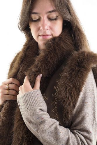 Gilet en fausse fourrure SEVENTY | MARINE Auvelais