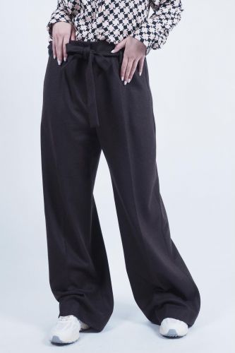 Seventy pantalon Brun femmes (large taille haute - PT1213 pantalon) - Marine | Much more than shoes