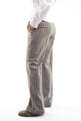 Pantalon long ligné SEVENTY | MARINE Auvelais