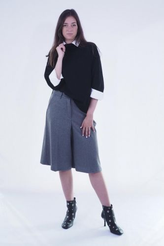 Pull noir oversize SEVENTY | Marine