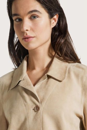 Seventy veste Camel femmes (veste daim camel clair - GI948) - Marine | Much more than shoes