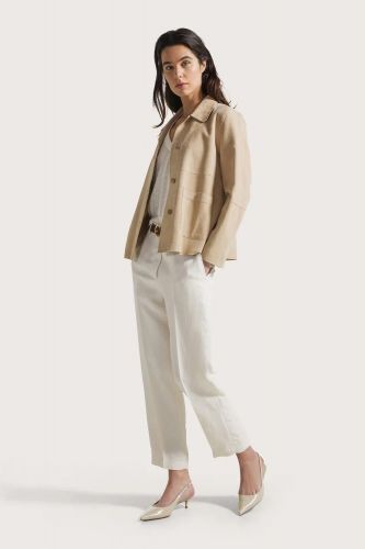 Seventy veste Camel femmes (veste daim camel clair - GI948) - Marine | Much more than shoes