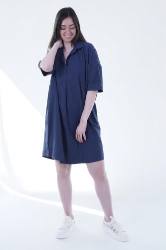 Robe style chemise bleu SHADES | Marine