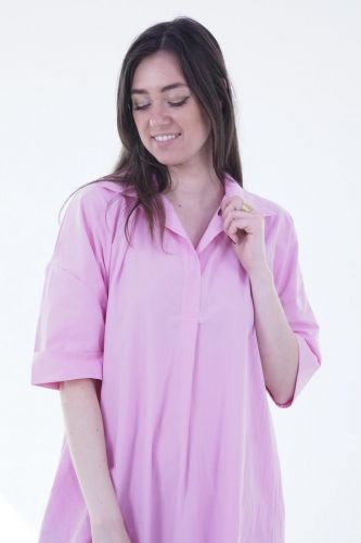 Robe style chemise rose SHADES | Marine