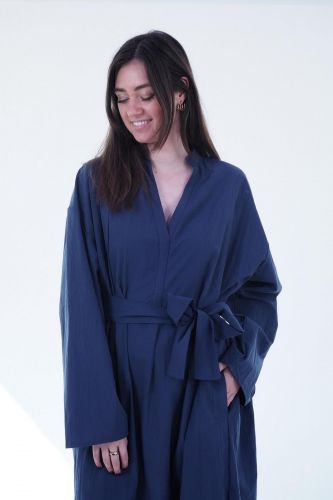 Robe longue bleu SHADES | Marine