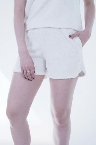 Short en éponge écru SHADES | Marine