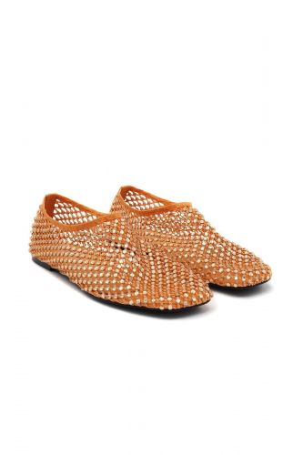 Strategia Ballerines Orange femmes (ballerine filet - R11 filet + strass mandarine) - Marine | Much more than shoes