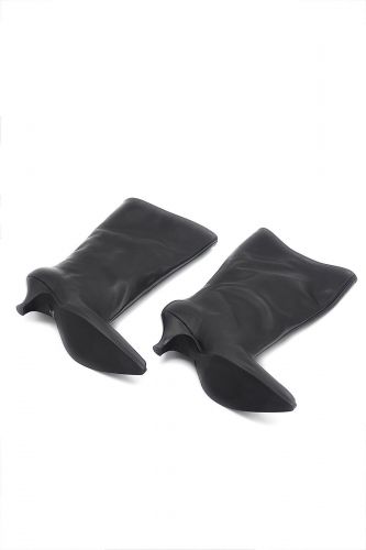 Strategia boots Noir femmes (boots mi-haut pointu cuir noir - E4303 noir) - Marine | Much more than shoes