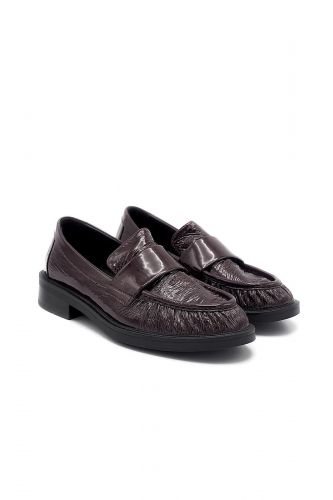 Strategia mocassin Bordeaux femmes (mocassin vernis bordeau uni - E5829 bordeau vernis) - Marine | Much more than shoes