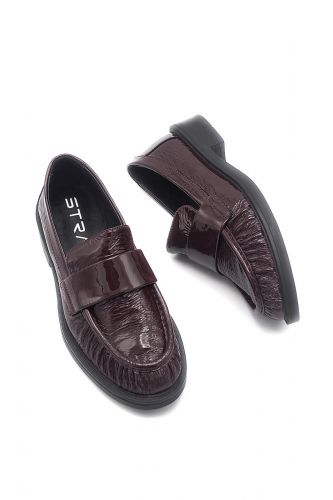 Strategia mocassin Bordeaux femmes (mocassin vernis bordeau uni - E5829 bordeau vernis) - Marine | Much more than shoes