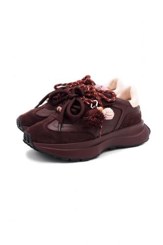 Basket wine et rose clair à semelle runner STRATEGIA | MARINE Auvelais