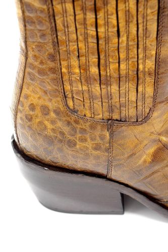 Strategia boots Camel femmes (STRA-Boots 2 elastiques - 2676 Tiag croco mat cognac ) - Marine | Much more than shoes