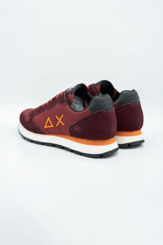 Baskets bordeaux avec détails orange SUN68 | Marine