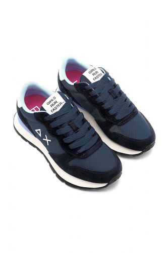 SUN68 basket bas Bleu femmes (Bleu marine X blanc - ALLY SOL 35201 navy) - Marine | Much more than shoes