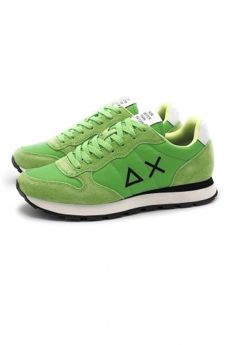 SUN68 basket bas Vert hommes (fluo verte X bleu - TOM SOL35101 vert fluo) - Marine | Much more than shoes