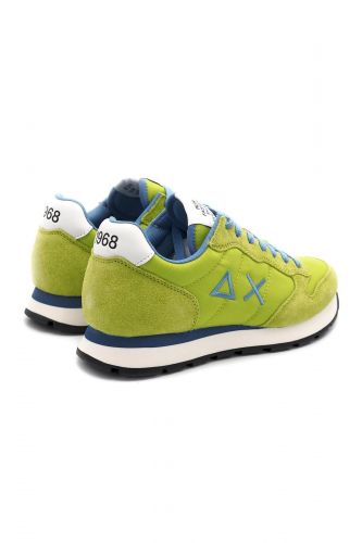 SUN68 basket bas Jaune hommes (lime fluo X ciel - TOM SOL35101 jaune lime) - Marine | Much more than shoes