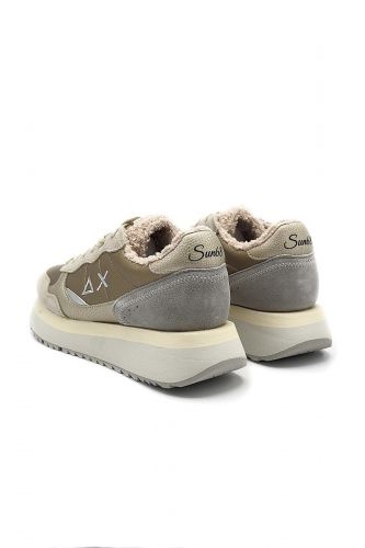 SUN68 basket bas Beige femmes (maxi semelle beige - BIG ALLY TEDDY nacré) - Marine | Much more than shoes